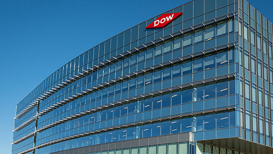Dow Corporate HQ - modern glass midrise